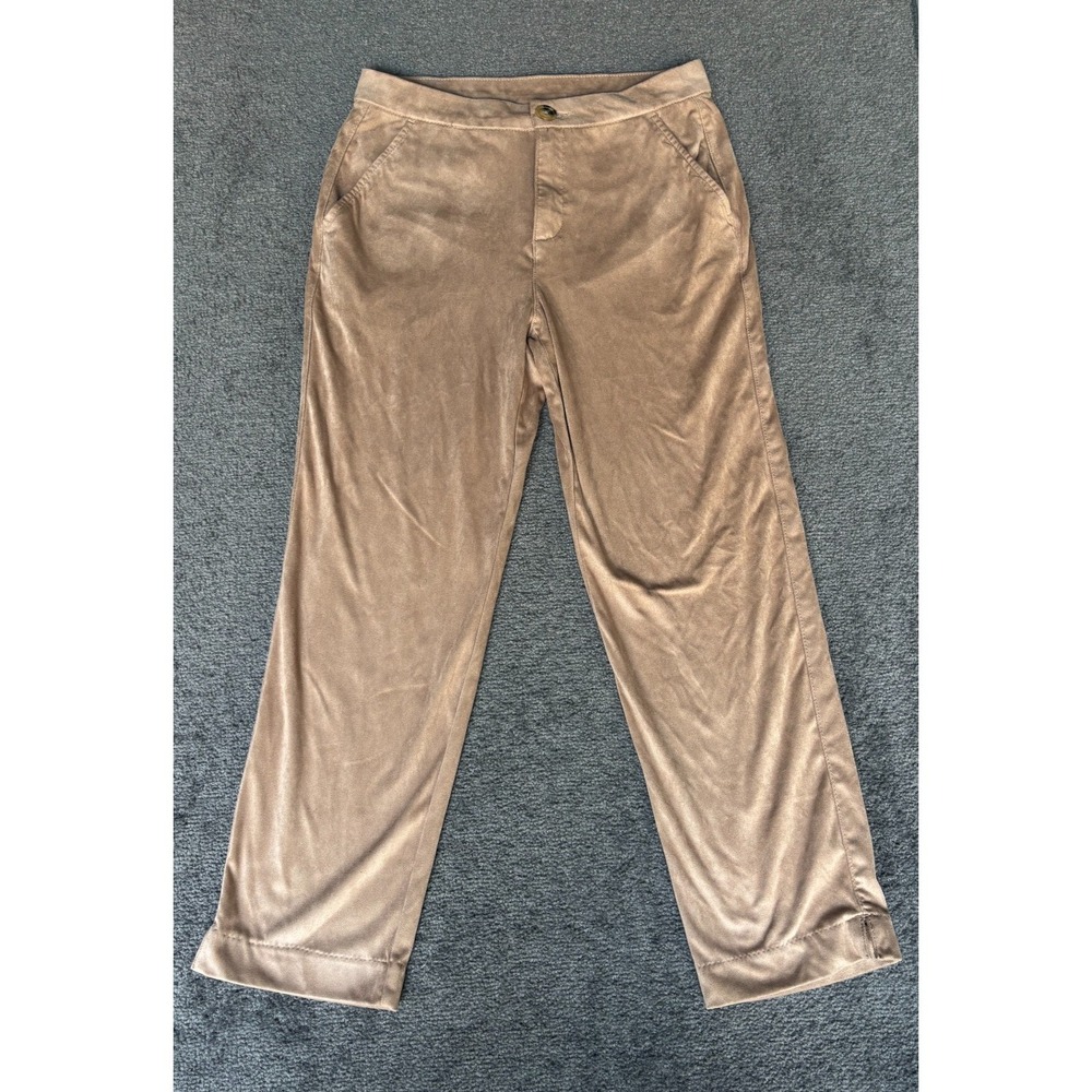 Style & Co pants Women's Size 10 Brown Slash Pocket Straight Leg Outdoor